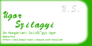 ugor szilagyi business card